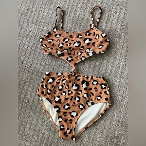 one piece animal printed bathing suit (Target)